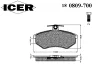 Превью - 180809-700 ICER Комплект тормозных колодок, дисковый тормоз (фото 2)