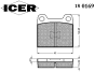 Превью - 180169 ICER Комплект тормозных колодок, дисковый тормоз (фото 2)