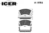 Превью - 180984 ICER Комплект тормозных колодок, дисковый тормоз (фото 2)