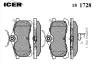 Превью - 181728 ICER Комплект тормозных колодок, дисковый тормоз (фото 2)