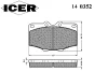 Превью - 140352 ICER Комплект тормозных колодок, дисковый тормоз (фото 2)