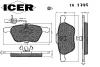 Превью - 181395 ICER Комплект тормозных колодок, дисковый тормоз (фото 2)