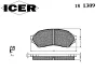Превью - 181309 ICER Комплект тормозных колодок, дисковый тормоз (фото 2)