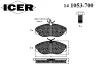 Превью - 141053-700 ICER Комплект тормозных колодок, дисковый тормоз (фото 2)