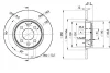 78BD4707 ICER Диск тормозной renault logan 1.4/1.6 04> f