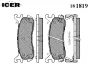 Превью - 181819 ICER Комплект тормозных колодок, дисковый тормоз (фото 2)
