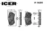 Превью - 180600 ICER Комплект тормозных колодок, дисковый тормоз (фото 2)