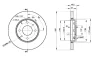 78BD8027 ICER Диск тормозной передний volvo s40/v40 1.6-1.9td 95>