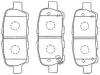 B2N095 AISIN Тормозные колодки