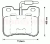 Превью - 571473D JURID Комплект тормозных колодок, дисковый тормоз (фото 2)