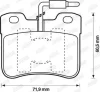 Превью - 571473D JURID Комплект тормозных колодок, дисковый тормоз (фото 3)