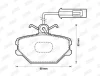 Превью - 571330D JURID Комплект тормозных колодок, дисковый тормоз (фото 3)