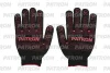 PPG100 PATRON Перчатки трикотажные с ПВХ покрытием точка, из 4-х нитей 10 класс, черного цвета (мин. заказ 3 пары)