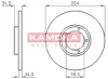 103276 KAMOKA Тормозной диск