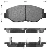 D5128 KAISHIN Комплект тормозных колодок, дисковый тормоз