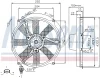 Превью - 85702 NISSENS Вентилятор, охлаждение двигателя (фото 6)