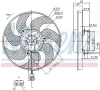 Превью - 85761 NISSENS Вентилятор, охлаждение двигателя (фото 6)