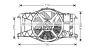 RT7533 AVA Вентилятор, охлаждение двигателя