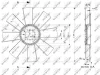 Превью - 49800 NRF Крыльчатка вентилятора, охлаждение двигателя (фото 2)