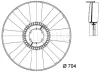 CFW 15 000P KNECHT/MAHLE Крыльчатка вентилятора, охлаждение двигателя
