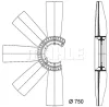 Превью - CFW 17 000P KNECHT/MAHLE Крыльчатка вентилятора, охлаждение двигателя (фото 3)