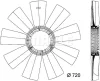 Превью - CFW 29 000P KNECHT/MAHLE Крыльчатка вентилятора, охлаждение двигателя (фото 3)