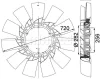 Превью - CFW 40 000P KNECHT/MAHLE Крыльчатка вентилятора, охлаждение двигателя (фото 3)