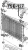 Превью - TSB-127 FEBEST Подвеска, радиатор (фото 2)
