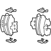 581013FA00 HYUNDAI/KIA/MOBIS Колодки дисковые торм. перед. hyun