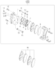 Превью - 58101-3EU00 HYUNDAI/KIA/MOBIS Комплект тормозных колодок (4шт) (фото 2)