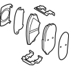 Превью - 58101-D4A20 HYUNDAI/KIA/MOBIS Комплект тормозных колодок с накладками (4шт) (фото 2)