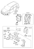 Превью - 58101D3A10 HYUNDAI/KIA/MOBIS Комплекттормозныхколодокснакладками(4шт) (10714040/070918/0025241/47 - корея, республика) (фото 3)