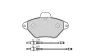Превью - 24836z KLAXCAR FRANCE Комплект тормозных колодок, дисковый тормоз (фото 5)
