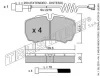 620.1W TRUSTING Тормозные колодки