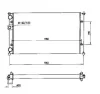 58197 NRF Радиатор охлаждения двигателя