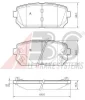 37621 OE A.B.S. Тормозные колодки