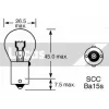 Превью - LLB382T LUCAS Лампа накаливания, фонарь указателя поворота (фото 3)