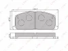 Превью - BD-7533 LYNXAUTO Комплект тормозных колодок, дисковый тормоз (фото 3)