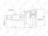 Превью - CO-4407 LYNXAUTO Шарнирный комплект, приводной вал (фото 3)