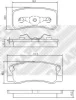 Превью - 6752 MAPCO Комплект тормозных колодок, дисковый тормоз (фото 3)