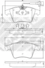Превью - 6772 MAPCO Комплект тормозных колодок, дисковый тормоз (фото 3)