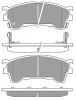 Превью - 6657 MAPCO Комплект тормозных колодок, дисковый тормоз (фото 3)