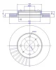 142.844 CAR Тормозной диск