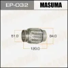 EP-032 MASUMA Гофра глушителя inner braid без патрубков универсальная d61хl120