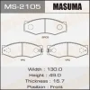 Превью - MS-2105 MASUMA Комплект тормозных колодок (фото 2)