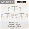 Превью - MS-5211 MASUMA Комплект тормозных колодок (фото 2)