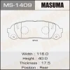 Превью - MS-1409 MASUMA Комплект тормозных колодок (фото 2)