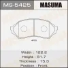 Превью - MS-5425 MASUMA Комплект тормозных колодок (фото 2)
