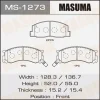 Превью - MS-1273 MASUMA Комплект тормозных колодок (фото 2)