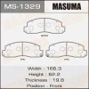 Превью - MS-1329 MASUMA Комплект тормозных колодок (фото 2)
